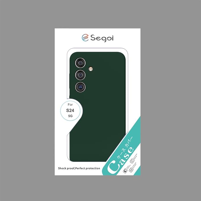 E Segoi Designed for Galaxy S24 Case, Liquid Silicone Gel Rubber Shockproof Case Soft Microfiber Cloth Lining Cushion Compatible with Galaxy S24 5G 6.2 inch (Sequoia Green, S24-6.2")