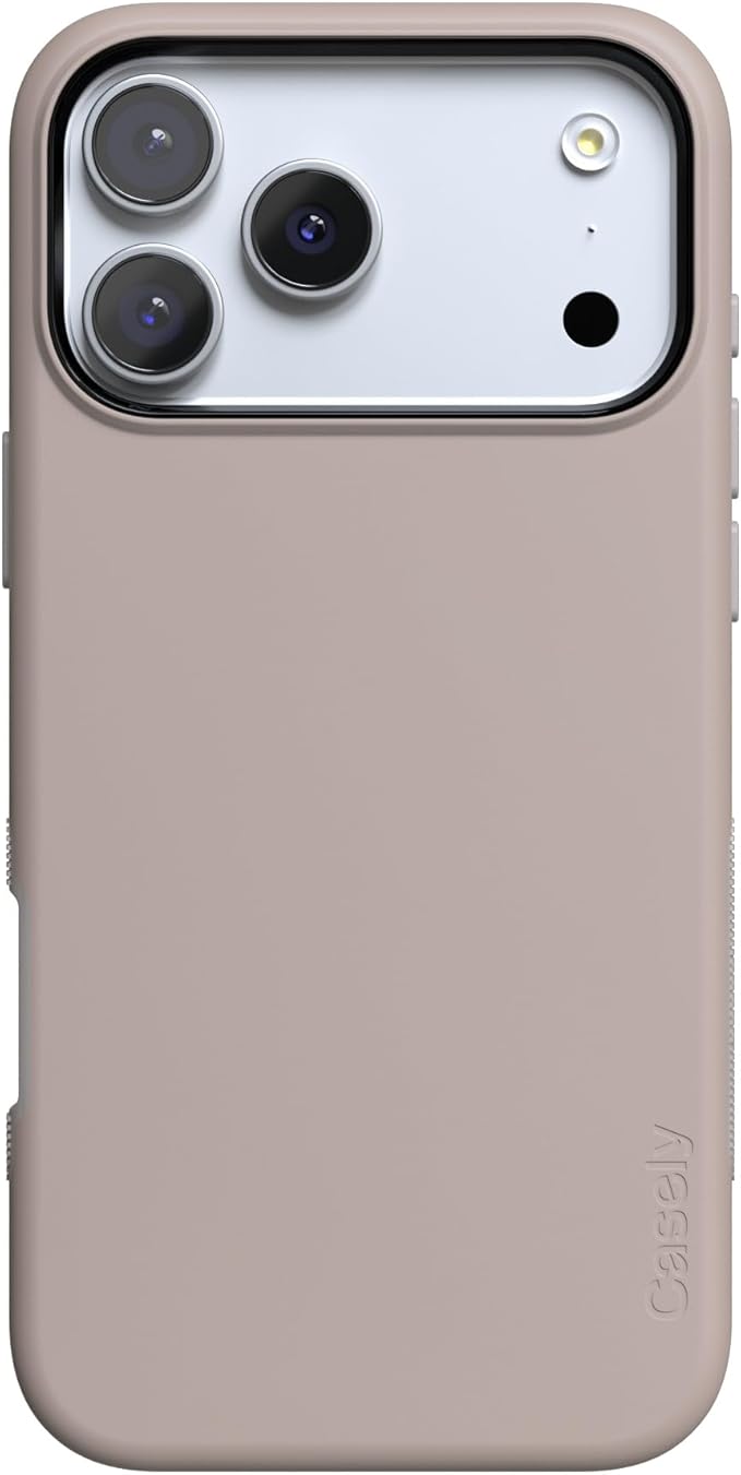 Casely iPhone 17 Pro Case | Taupe on Nude | Compatible with MagSafe | Bold Protective Design
