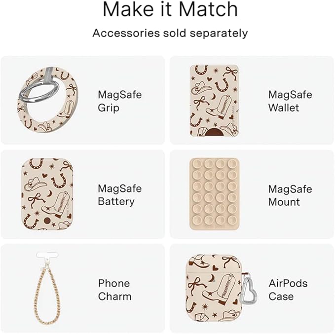 VELVET CAVIAR Case for iPhone 17 Pro Max | Compatible with MagSafe | 10ft Drop Tested | Protective Designer Cases | Western Rodeo Drive