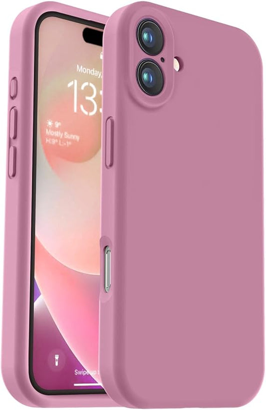 Vooii Compatible with iPhone 16 Plus Case, Liquid Silicone Upgrade [Camera Protection] [Soft Anti-Scratch Microfiber Lining] Shockproof Phone Case for iPhone 16 Plus 6.7 inch - Lavender Purple