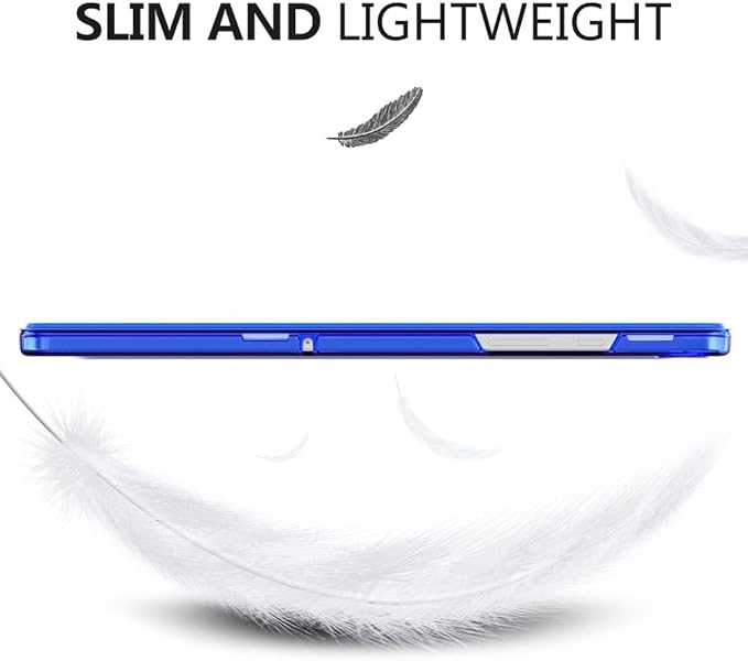 MoKo Case for Galaxy Tab A9+/A9 Plus 11 inch 2023, Slim Stand Protective Smart Cover with Hard PC Translucent Back Shell for Tab A9 Plus Tablet (SM-X210/X216/X218), Auto Wake/Sleep, Klein Blue