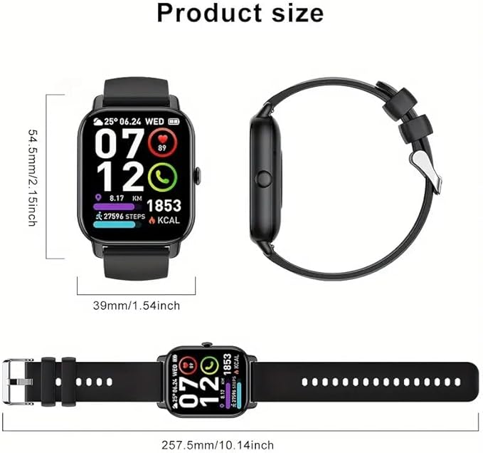 Smart Watches for Women Men, Smartwatch 1.69" Touch Screen with Multiple Sports Modes, GPS Fitness Tracker, Heart Rate Monitor, Blood Pressure Monitor, Blood Oxygen,Sleep Monitor, Purple Band