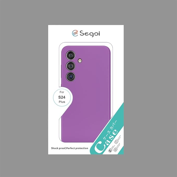 E Segoi Designed for Galaxy S24+Plus Case, Liquid Silicone Gel Rubber Shockproof Case Soft Microfiber Cloth Lining Cushion Compatible with Galaxy S24 Plus 5G 6.7 inch (Amethyst, S24 Plus - 6.7")