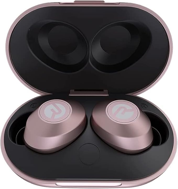 Raycon Everyday Earbuds Classic Bluetooth Wireless with Microphone - Stereo Sound, Active Noise Canceling, in-Ear Bluetooth Headset True Wireless Earbuds 32 Hours Playtime (Rose Gold)