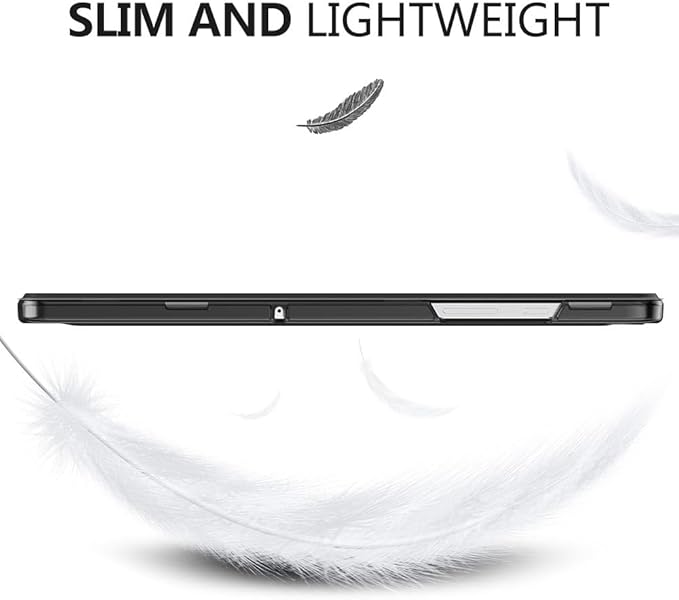 MoKo Case for Galaxy Tab A9+/A9 Plus 11 inch 2023, Slim Stand Protective Smart Cover with Hard PC Translucent Back Shell for Tab A9 Plus Tablet (SM-X210/X216/X218), Auto Wake/Sleep, Black