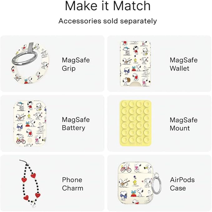 VELVET CAVIAR Case for iPhone 17 Pro Max | Compatible with MagSafe | 10ft Drop Tested | Protective Designer Cases | Snoopy Moods