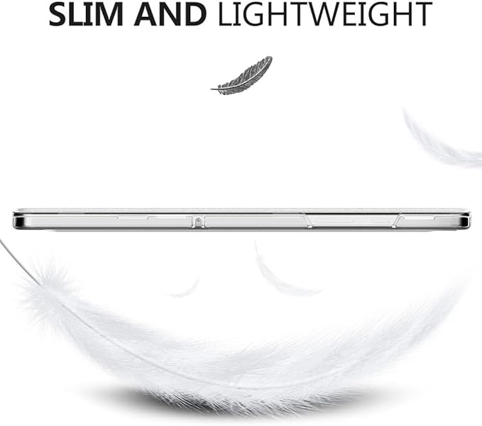 MoKo Case for Galaxy Tab A9+/A9 Plus 11 inch 2023, Slim Stand Protective Smart Cover with Hard PC Translucent Back Shell for Tab A9 Plus Tablet (SM-X210/X216/X218), Auto Wake/Sleep, White