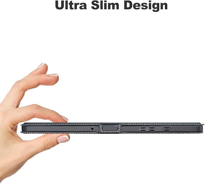 for Samsung Galaxy Tab A9 Plus Case,Ultra Slim Magnetic Cover for Galaxy Tab A9+ 5G Tablet Case,Black