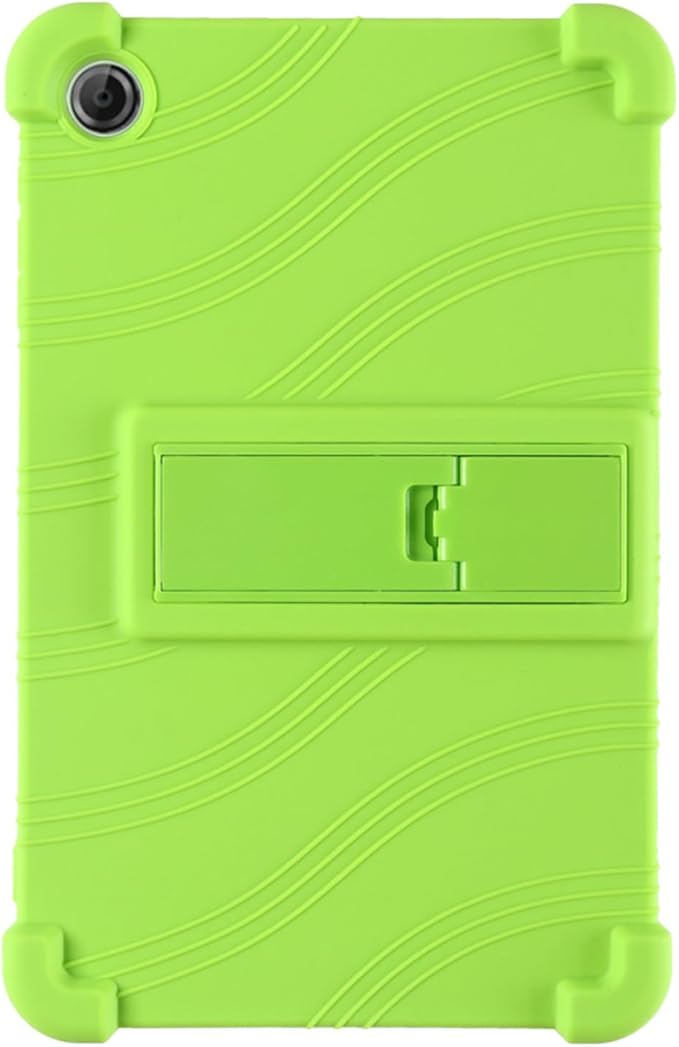Case for Lenovo Tab One 8.7 Inch Tablet 2025 (TB305FU), Kids Friendly Soft Silicone Adjustable Stand Cover for Lenovo Tab K9 Tablet 8.7 inch Tablets (Green)