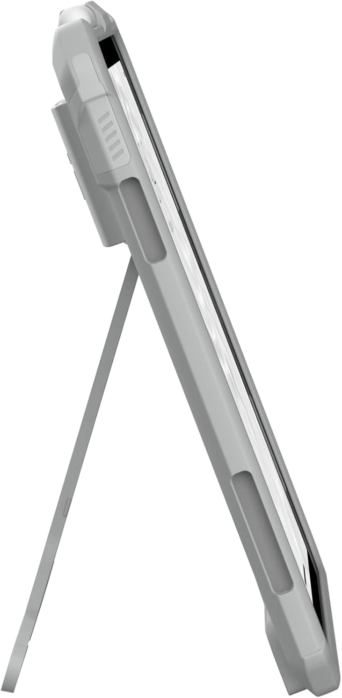 URBAN ARMOR GEAR UAG Designed for iPad 11" A16 11th Gen 2025, 10.9" 10th Gen 2022 Case A3354 A3355 A2696 Protective Folio Cover w/Hand Strap Pencil Holder & Kickstand, Scout Healthcare White/Gray