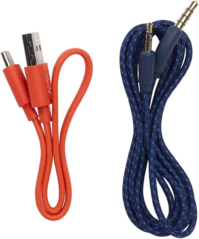 JBL Live 460NC wireless on-ear Noise Cancelling headphones with 50H battery, microphone for calls, lightweight and comfortable, and Alexa Built-in (Optimized for Android), iOS compatible (Blue)