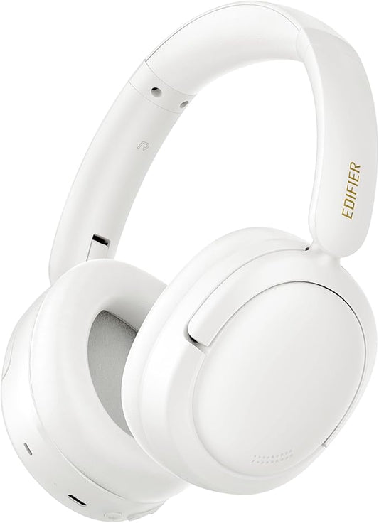 Edifier W800BT SE Wireless Over-Ear Bluetooth 5.4 Headphones - AI Call Noise Cancellation - 45H Playtime - Fast Charging - Dual Device- Game Mode - Foldable - White