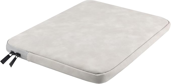 Megoo 14" Laptop Sleeve Case for Surface Laptop 2025 13"/7 13.8"/6 5 4 3 2 13.5"/Studio 2 14.4", Samsung Galaxy Tab S9/S8 14.6", Carry Pouch Bag for 13.5"-14.6" Notebook Computers(Light Gray)