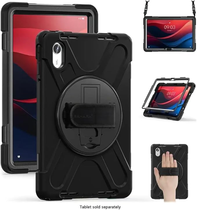 Sahara - Raider-X Series Heavy Duty Case for Lenovo Tab M11, Scorpion Black, (TB00455)