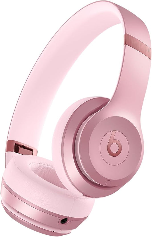 Beats Solo 4 - Wireless Bluetooth On-Ear Headphones, Apple & Android Compatible, Up to 50 Hours of Battery Life - Metallic Pink