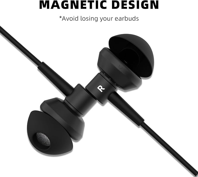 SoundMAGIC S20BT Neckband Bluetooth Headphones Wireless Earphones HiFi Stereo in Ear Headset with Microphone Lightweight Sports Earbuds Long Playtime Stable Connection Black