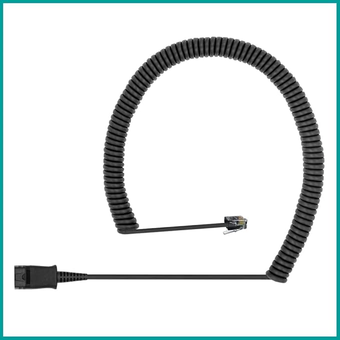 Office Phone Headset HD Voice for Aastra Allworx AltiGen Digium IPitomy Telephones, RJ9 & 3.5mm Adapter Cable (Binaural)