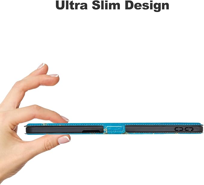 for Lenovo Tab M11 Case with Pen Holder,Ultra Slim Magnetic Cover for Lenovo Tab K11 LTE Tablet Case Kids,Flower