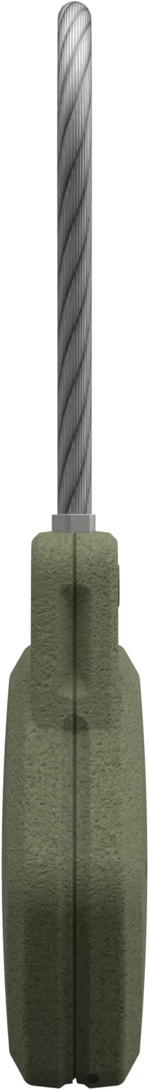 URBAN ARMOR GEAR UAG Compatible with AirTag Case Civilian - Hard Shell Lock Case Holder Keychain with Wire Cable for Keys, Luggage & Bags, Anti-Lost Ultra Secure GPS Protective Cover, Olive Drab