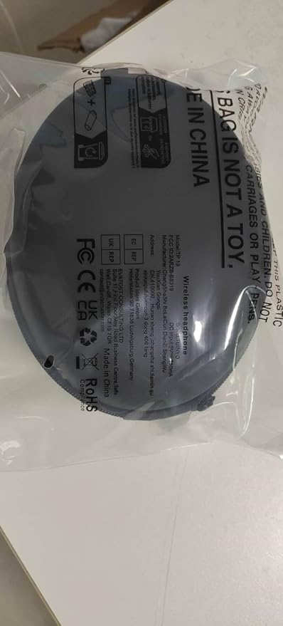 TUINYO Bluetooth Headphones Wireless, Over Ear Stereo Wireless Headset 40H Playtime with deep bass, Soft Memory-Protein Earmuffs, Built-in Mic Wired Mode PC/Cell Phones/TV-White … …