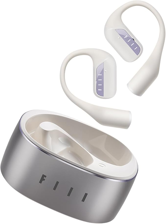 FIIL GS Open Ear Earbuds Wireless Heaphones, Wireless Earbuds with LDAC for Hi-Res Audio, Bluetooth 5.3 and Noise Reduction Earphone,IPX5 Waterproof, Open-Ear Heaphones
