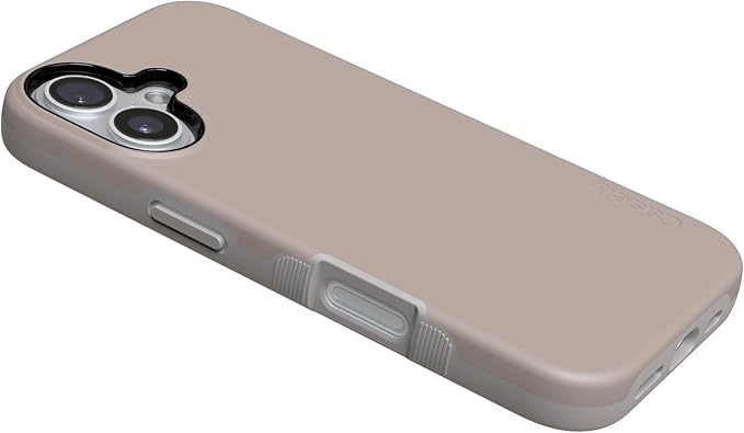 Casely iPhone 17 Case | Taupe on Nude | Compatible with MagSafe | Bold Protective Design