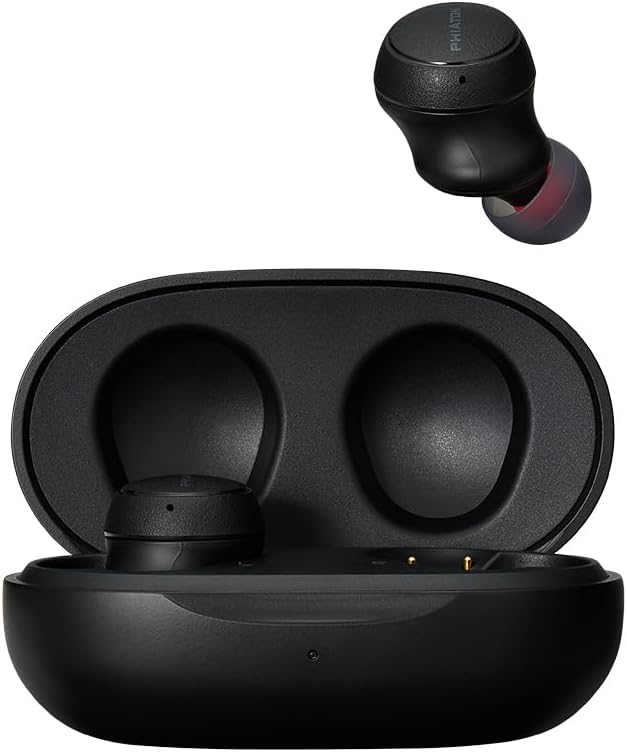 Phiaton Bonobuds Plus Digital Hybrid Active Noise Cancelling True Wireless Earbuds with Qualcomm Snapdragon Sound (Floral White)