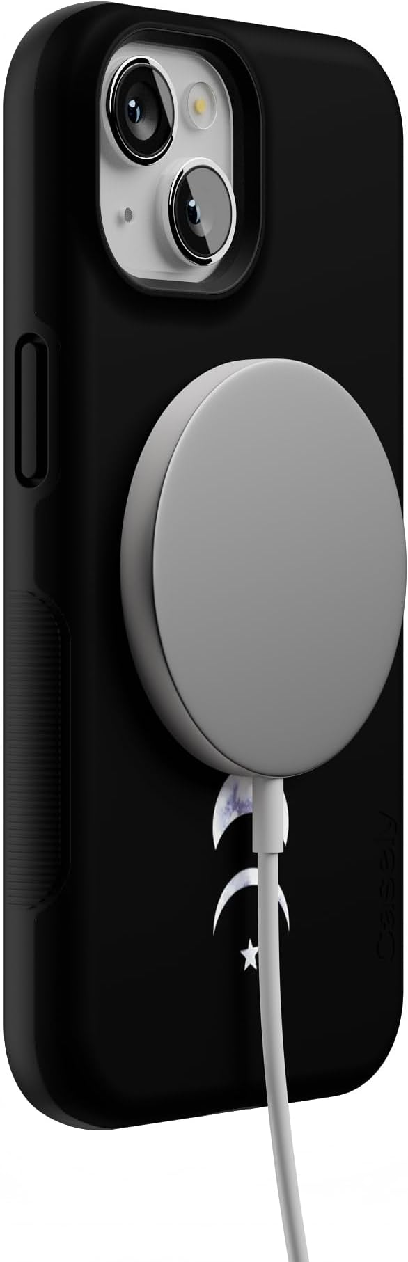 Casely iPhone 14 Case | It's Just a Phase | Marble Moon | Compatible with MagSafe | Bold Protective Design