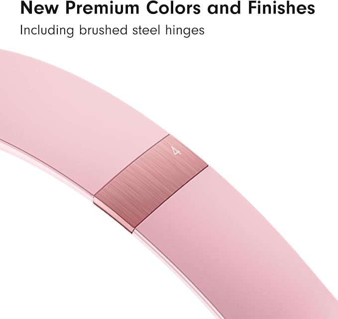 Beats Solo 4 - Wireless Bluetooth On-Ear Headphones, Apple & Android Compatible, Up to 50 Hours of Battery Life - Metallic Pink