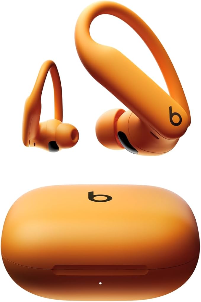 Beats Powerbeats Pro 2 Wireless Bluetooth Earbuds - Noise Cancelling, Heart Rate Monitor, IPX4, Up to 45H Battery & Charging Case, Works with Apple & Android - Electric Orange