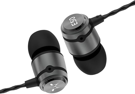 SoundMAGIC E50 Wired Earbuds No Microphone in Ear Monitor HiFi Earphones Noise Isolating Headphones Comfortable Fit Gunmetal