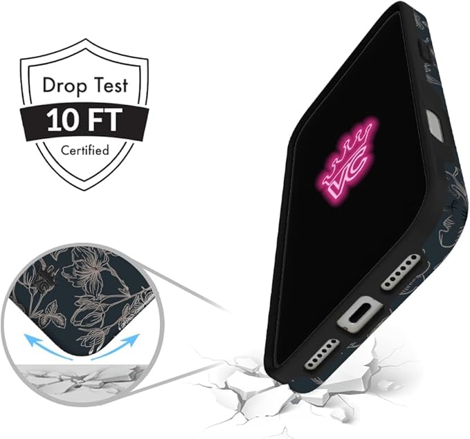 VELVET CAVIAR Case for iPhone 17 Air | Compatible with MagSafe | 10ft Drop Tested | Protective Designer Cases | Floral Rose Gold Flowers