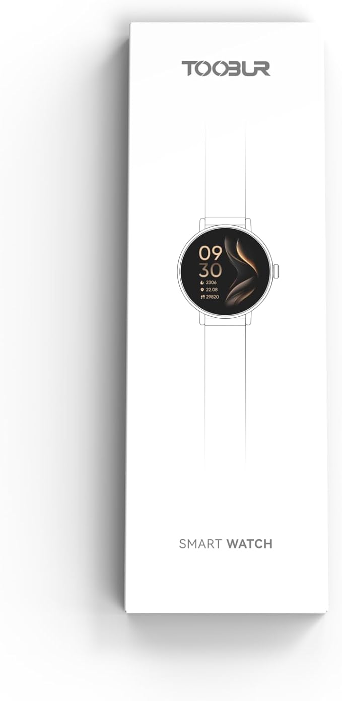 Smart Watch for Women with Two Bands, Fitness Tracker Watch, Heart Rate Monitor, Step Counter, Android & iOS Phones Compatible, Answer/Make Calls, HD Touchscreen, IP68 Waterproof, Black