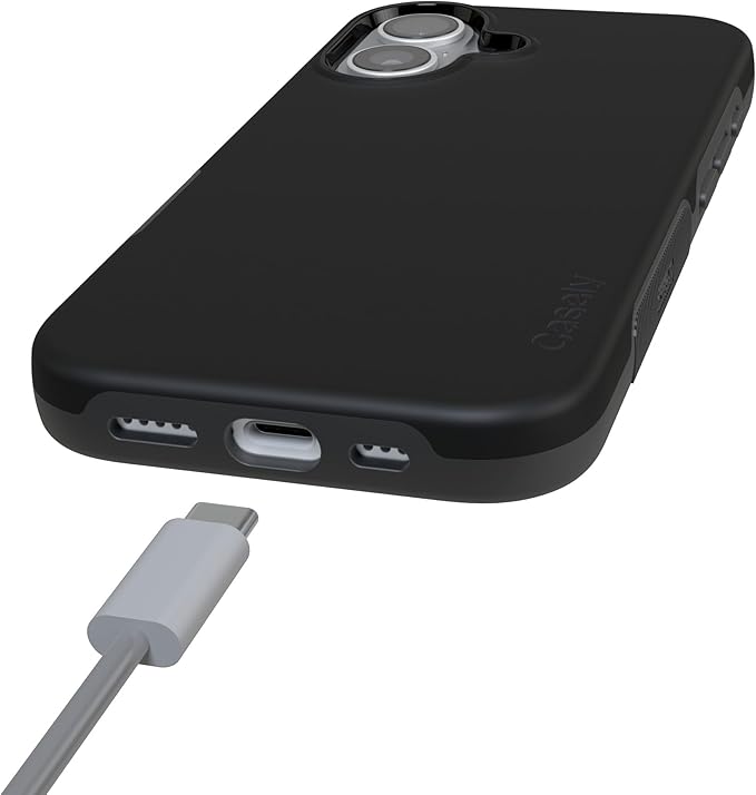 Casely iPhone 17 Case | Black on Black | Compatible with MagSafe | Bold Protective Design