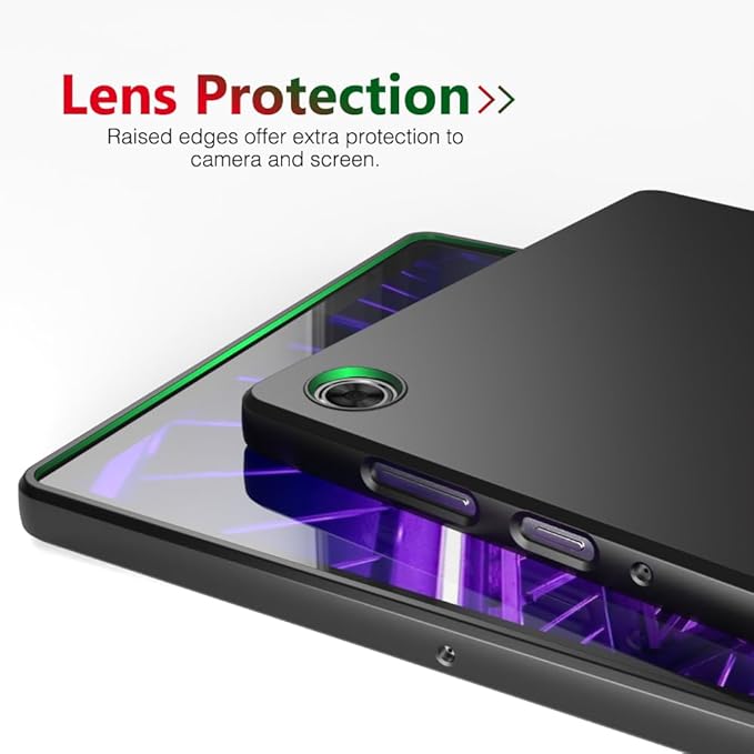 Compatible with Lenovo Tab M10 FHD Plus 10.3" Case, Thin and Soft Tablet Protective Cover for Tab K10 TB-X6C6L TB-X6C6F TB-X6C6X/M10 Plus FHD TB-X606F TB-X606X 10.3-Inch, Black