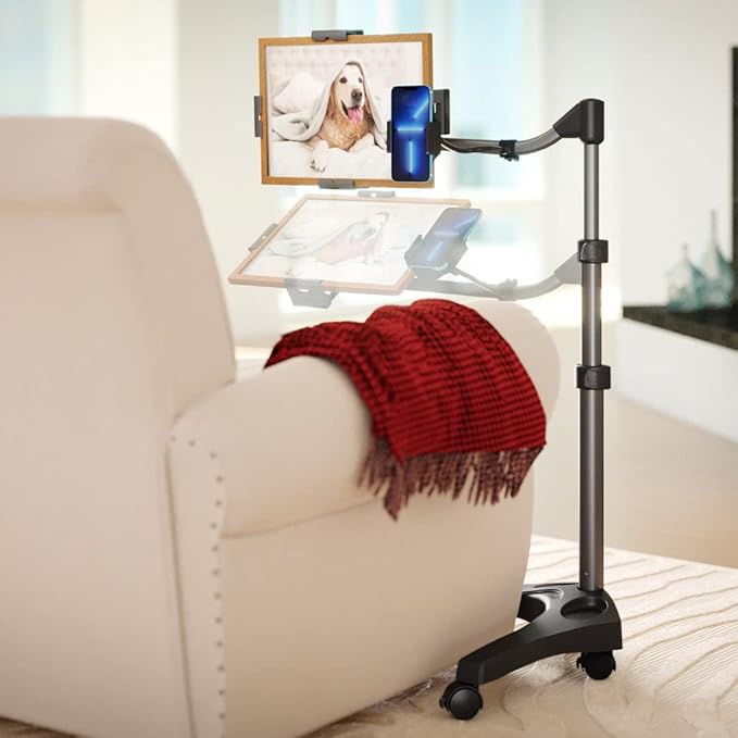 LEVO G2 Essential Tablet Floor Stand Tablet PCs, iPads, iPad mini, New iPad Pro, Galaxy, Nexus, Xoom, Surface Pro, Miix, Nook, Fire, and Other Tablets and e Readers Black Color