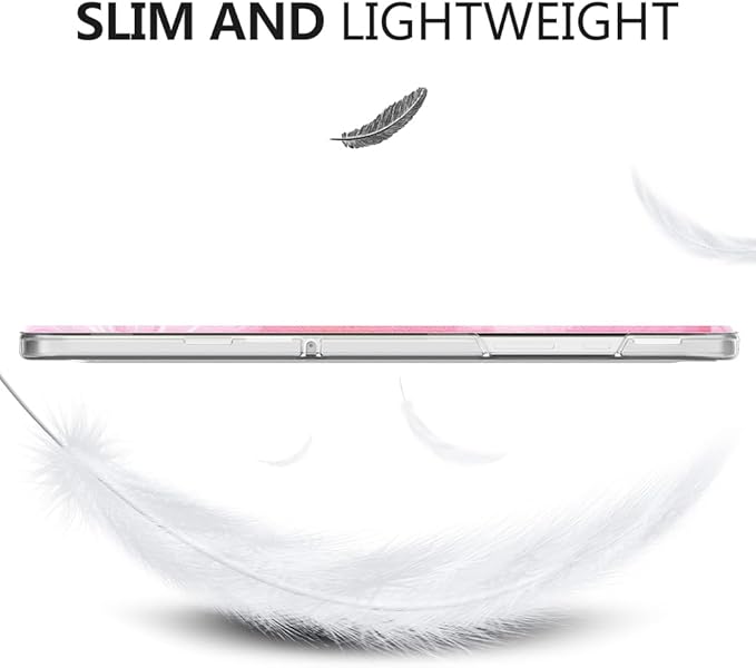 MoKo Case for Galaxy Tab A9+/A9 Plus 11 inch 2023, Slim Stand Protective Smart Cover with Hard PC Translucent Back Shell for Tab A9 Plus Tablet (SM-X210/X216/X218), Auto Wake/Sleep, Coreopsis