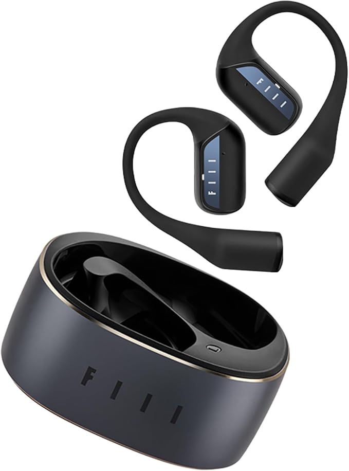 FIIL GS Open Ear Earbuds Wireless Heaphones, Wireless Earbuds with LDAC for Hi-Res Audio, Bluetooth 5.3 and Noise Reduction Earphone,IPX5 Waterproof, Open-Ear Heaphones
