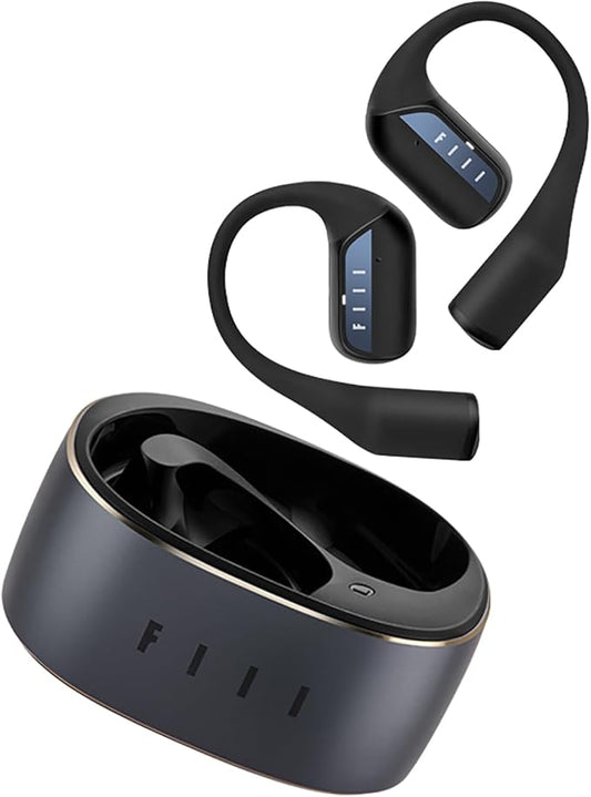FIIL GS Open Ear Earbuds Wireless Heaphones, Wireless Earbuds with LDAC for Hi-Res Audio, Bluetooth 5.3 and Noise Reduction Earphone,IPX5 Waterproof, Open-Ear Heaphones