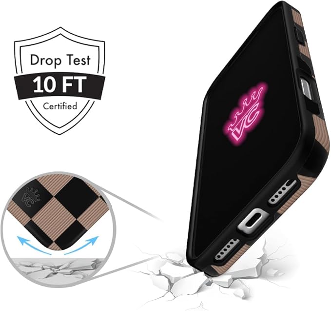 VELVET CAVIAR Case for iPhone 17 Air | Compatible with MagSafe | 10ft Drop Tested | Protective Designer Cases | Mocha Vibe Checkered