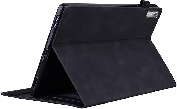 Case for Lenovo Tab P11 (2nd Gen) 11.5 inch/Pad Plus 2023 Magnetic PU Leather Folio Stand Shell Cover Foldable Card Holder Multi-Angle Lenovo Tab P11 Gen2 Tablet 2023 11.5",Black