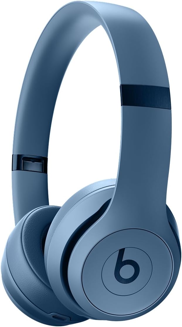 Beats Solo 4 - Wireless Bluetooth On-Ear Headphones, Apple & Android Compatible, Up to 50 Hours of Battery Life - Slate Blue