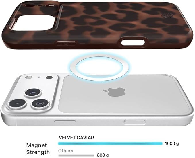 VELVET CAVIAR Case for iPhone 17 Pro Max | Compatible with MagSafe | 10ft Drop Tested | Protective Designer Cases | It Girl Leopard Cheetah Tortoise Shell