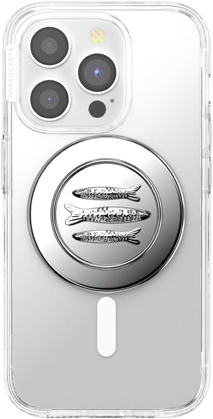 PopSockets Phone Grip for MagSafe with Kickstand, Magnetic Stand, Swappable Top, Secure Hold for iPhone MagSafe Cases, Phone & Tablet Grip, Cute PopSockets - Enamel Seashore Finds