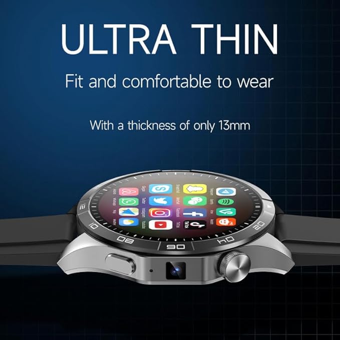 Smart Watch for Men Women - with 8+128GB Extra Storage, 1.43" AMOLED HD Screen, 24/7 Heart Rate/Sleep Fitness, 115+Sports Modes|IP68 Waterproof Compatible with iOS/Android (LGreen)