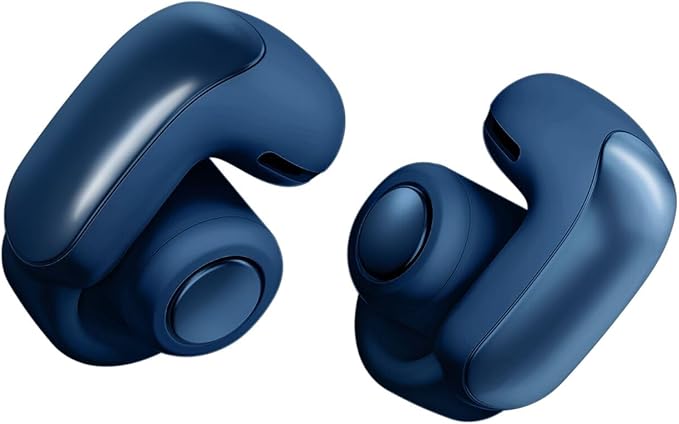 Bose Ultra Open Bluetooth Earbuds, True Wireless Earbuds with OpenAudio for Awareness, Clip On Design for Comfort, Immersive Audio, Up to 48 Hrs of Playtime, Lunar Blue - Limited Edition Color