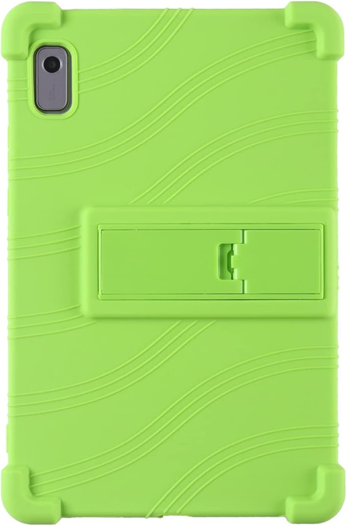 Case for Lenovo Tab M9 Cover 9.0 inch (TB-310FU,2023 Released), Kids Friendly Soft Silicone Adjustable Stand Cover for Lenovo Tab M9 Tablet (Green)