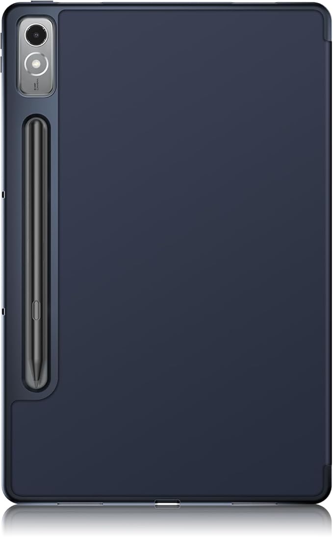 Case for Lenovo Tab P12 12.7 Inch 2023 Tablet, Smart Soft TPU Back Shell Cover with Auto Wake/Sleep Function,Dark Blue