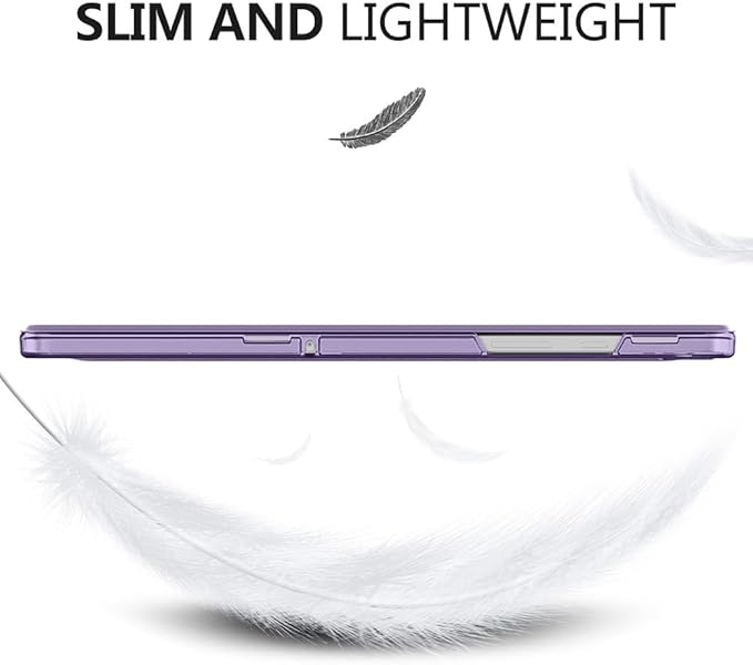 MoKo Case for Galaxy Tab A9+/A9 Plus 11 inch 2023, Slim Stand Protective Smart Cover with Hard PC Translucent Back Shell for Tab A9 Plus Tablet (SM-X210/X216/X218), Auto Wake/Sleep, Lilac