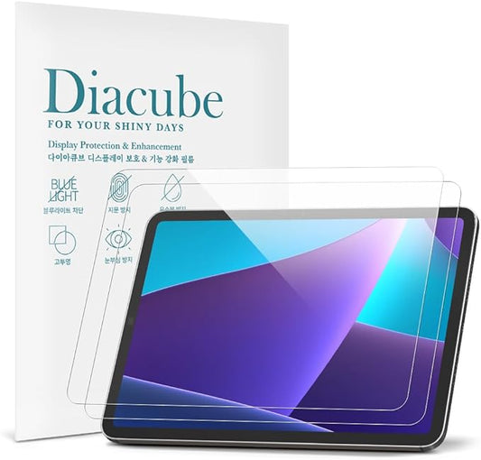 2-Pack 6H PET Screen Protector with Glass Coating for Lenovo Tab P11/P11 Plus 11" 2021, Anti Blue Light [Anti Scratch] [Unbreakable] [Anti Bubble] Easy Installation